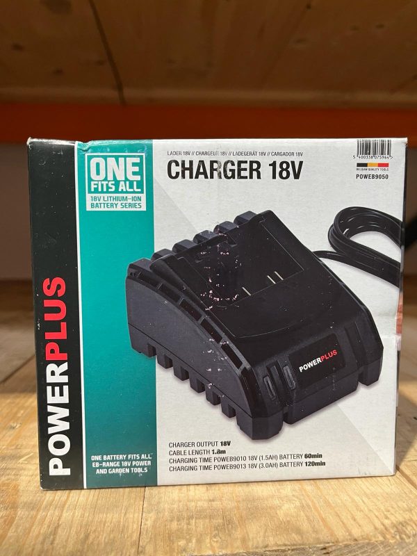 Oplader 18V Power plus