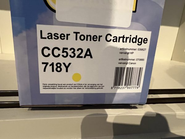 Laser Toner Cartridge 123 inkt (Geel)