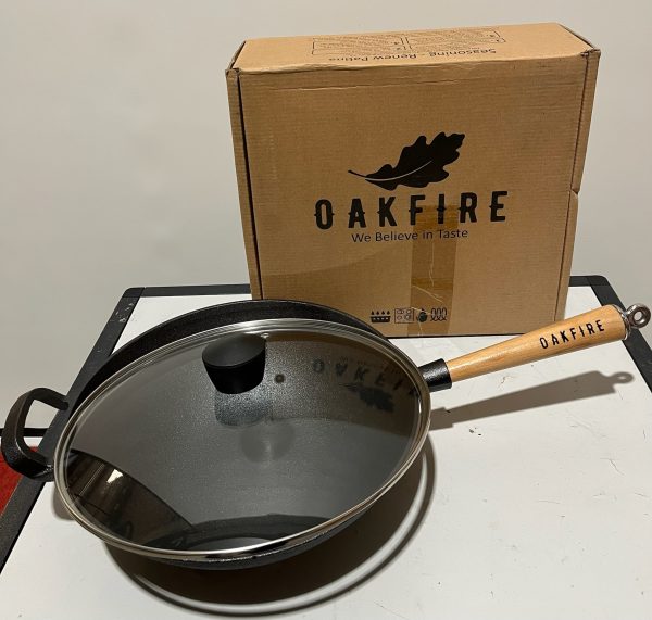 Wokpan Oakfire met glazen deksel
