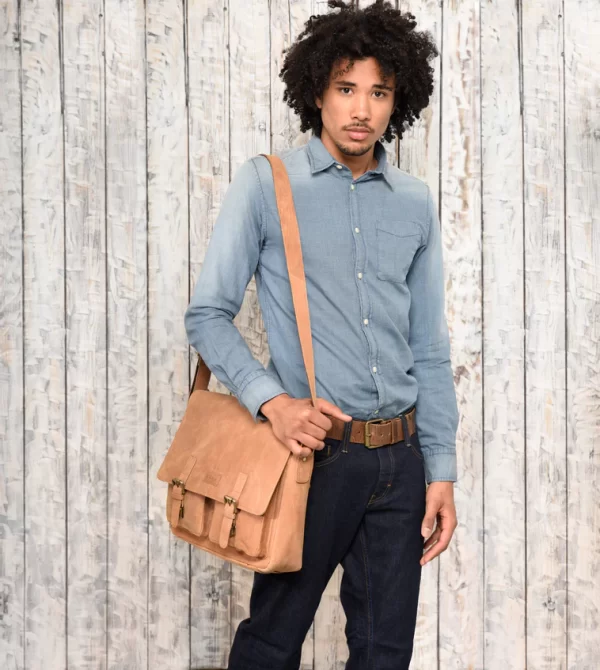 Schouder- laptoptas Leabag - Afbeelding 2