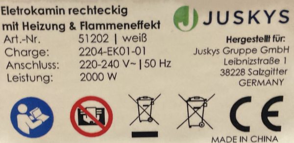 Haard kachel Juskys - Afbeelding 6
