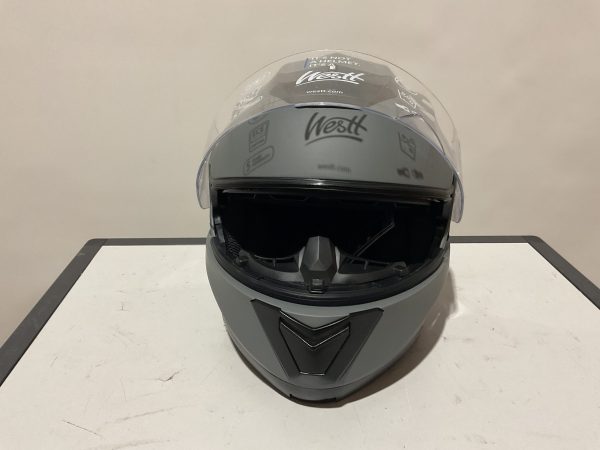 Motorhelm (Grijs) Systeemhelm Westt Maat S (55-56) - Afbeelding 4