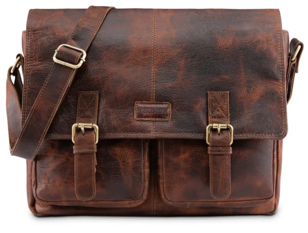 Schouder- laptoptas Leabag - Afbeelding 2