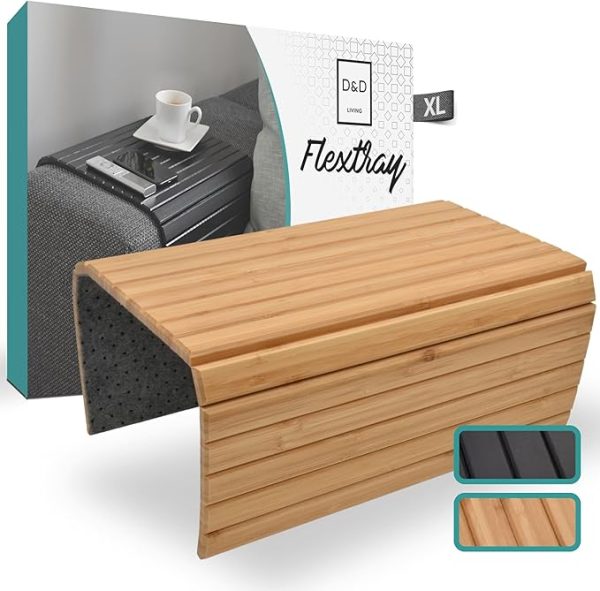 Bamboo armleuningtafel sofa/onderzetter D&D