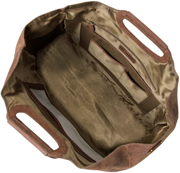 Hand- weekendtas Leabag - Afbeelding 3