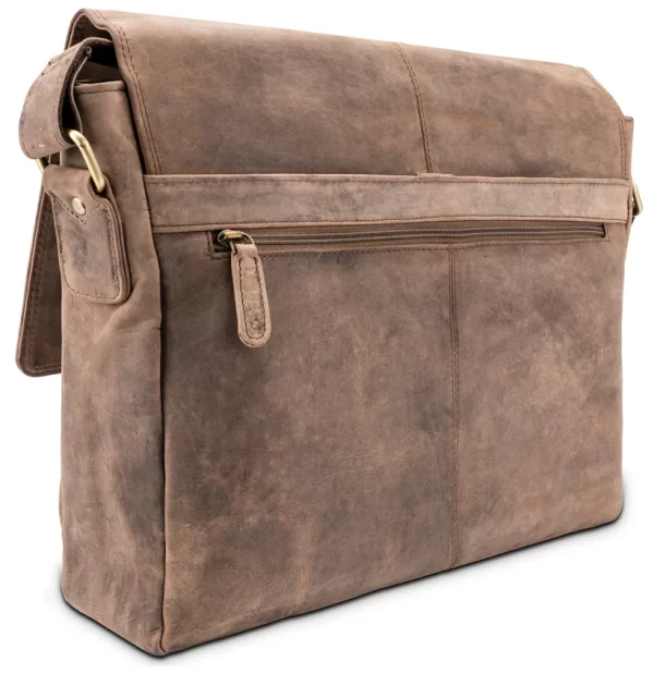 Schouder- laptoptas Leabag - Afbeelding 3