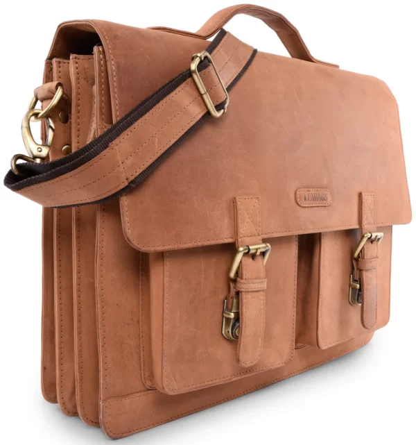 Schouder- laptoptas Leabag - Afbeelding 8