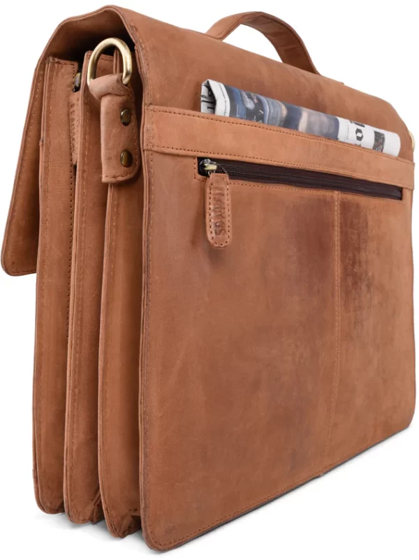 Schouder- laptoptas Leabag - Afbeelding 7