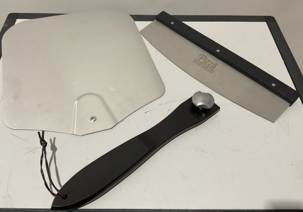 Pizza schuiver en pizzames Pizza stone - Afbeelding 2