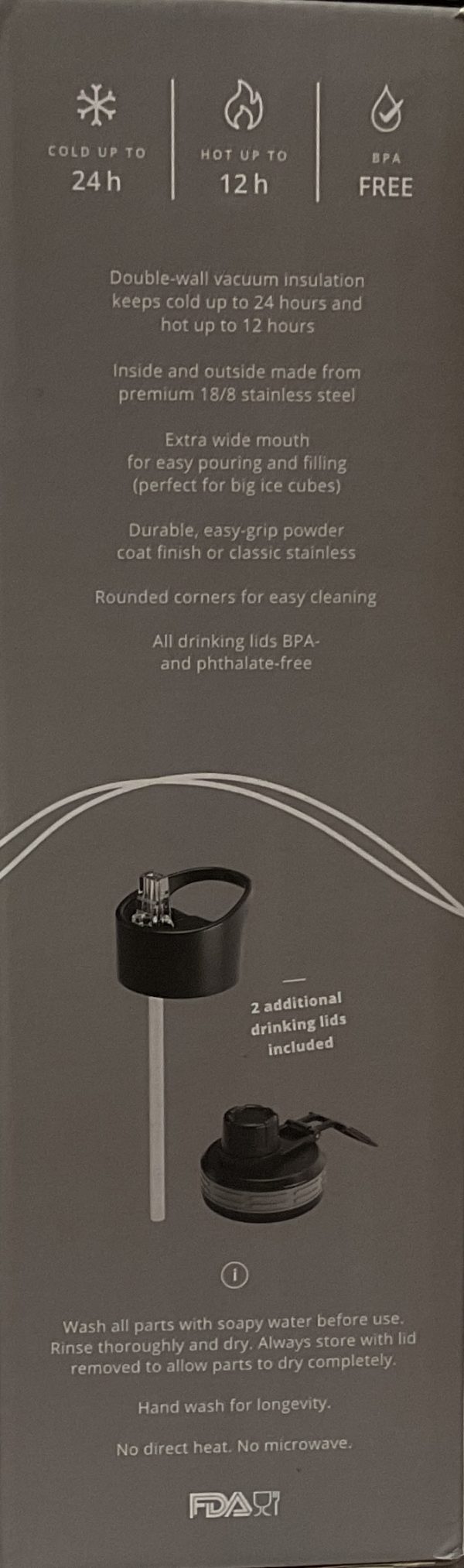 Drinkfles geisoleerd Activeflask - Afbeelding 2