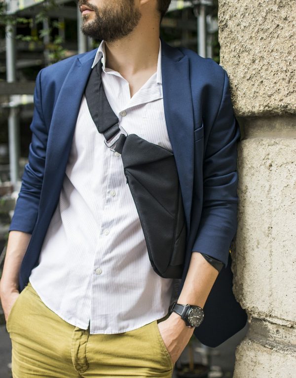 Crossover bag  Baggizmo zwart/blauw - Afbeelding 2