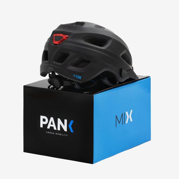 Fietshelm Mix Zwart Maat M/L (54-61) Pank - Afbeelding 4