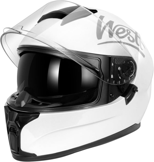 Intergraal Helm wit met zonnevizier Westt