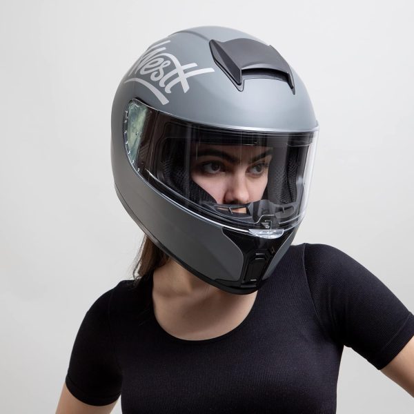 Intergraal Helm Grijs met zonnevizier Westt - Afbeelding 2